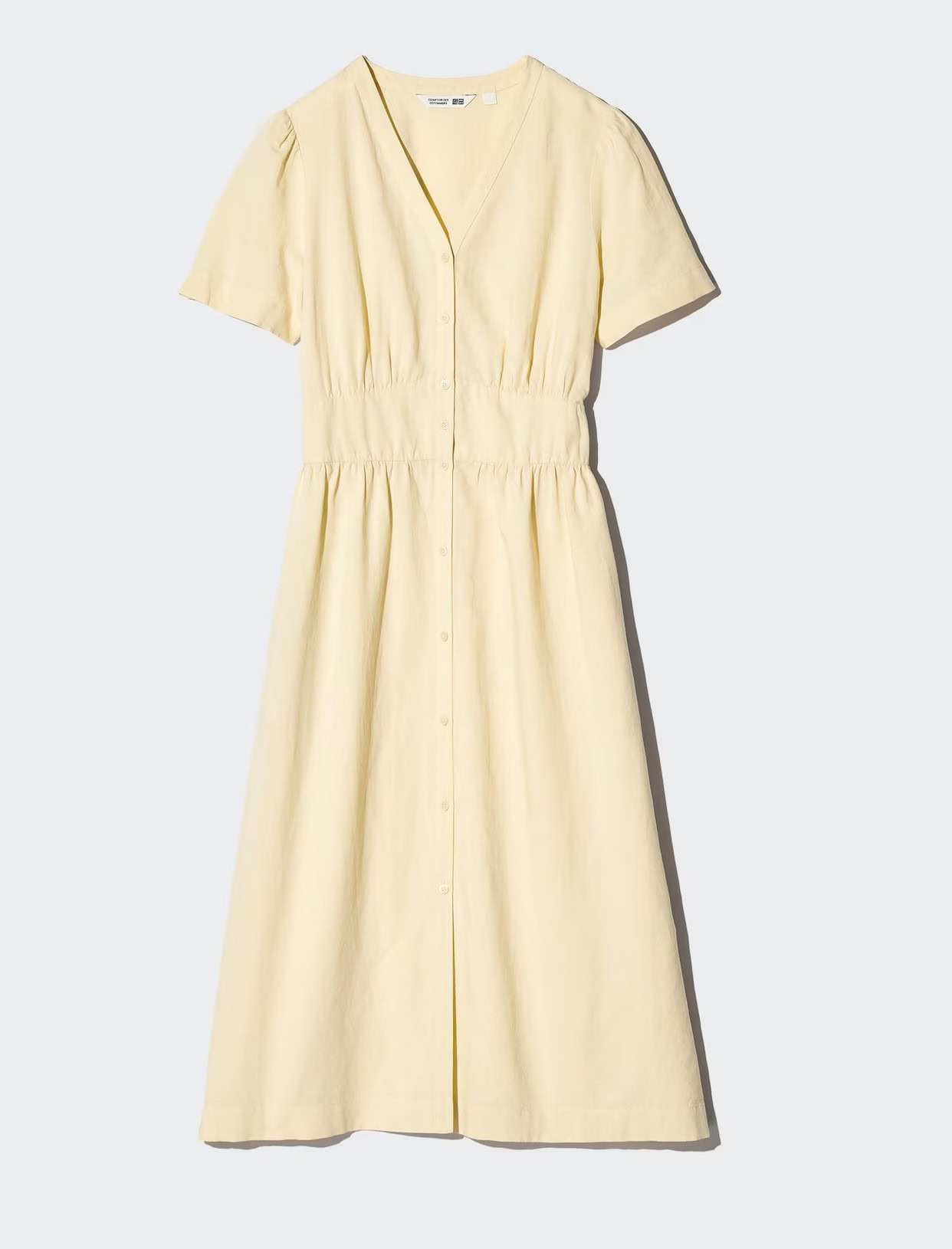 UNIQLO and COMPTOIR DES COTONNIERS リネンブレンドVネックワンピース