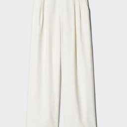 UNIQLO and COMPTOIR DES COTONNIERS リネンブレンドストレートパンツ