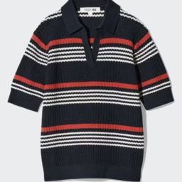 UNIQLO and COMPTOIR DES COTONNIERS コットンポインテールスキッパーポロセーター