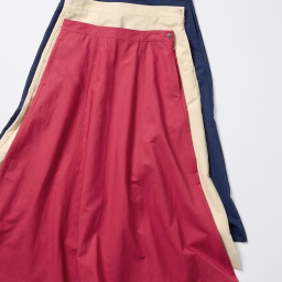 UNIQLO and COMPTOIR DES COTONNIERS リネンブレンドフレアスカート