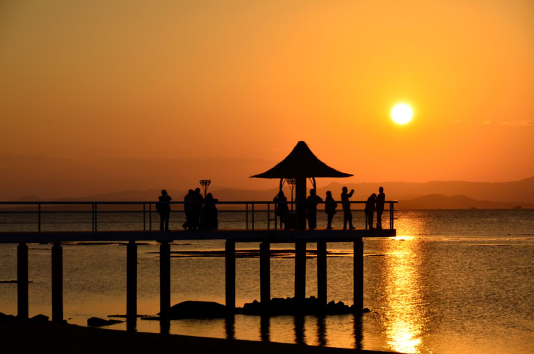 石垣島　フサキビーチリゾート 桟橋　サンセット