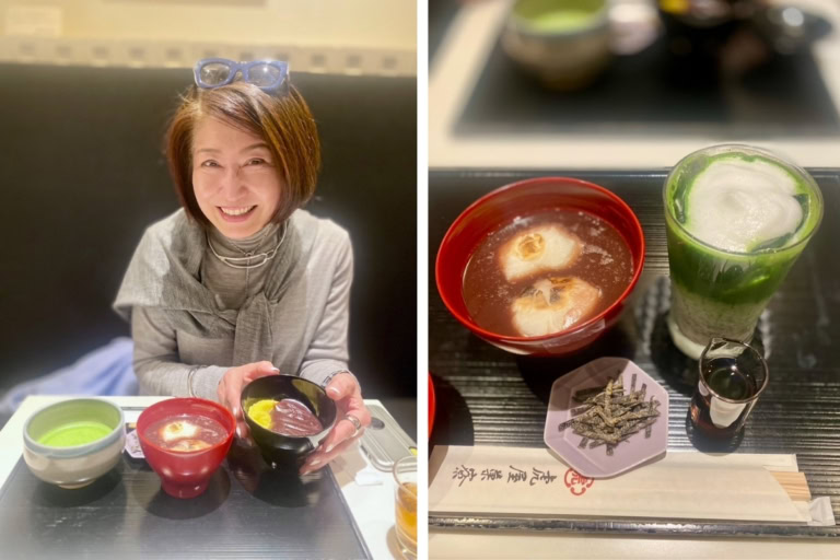 26年3月長谷川さんブログ_とらやの「あわぜんざい」と「お汁粉」