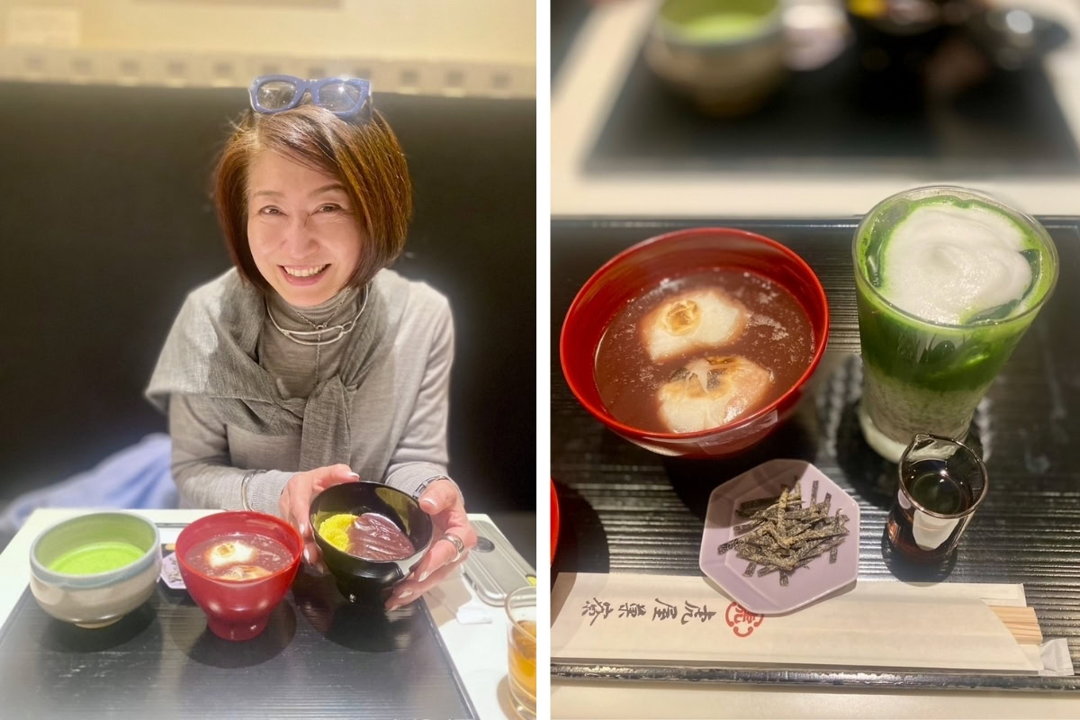 26年3月長谷川さんブログ_とらやの「あわぜんざい」と「お汁粉」