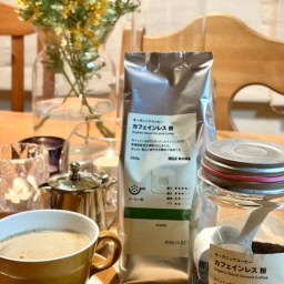 オーガニックコーヒー カフェインレス 粉／無印良品