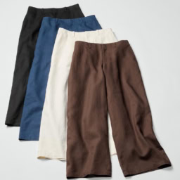 ユニクロ：シー「プレミアムリネンパンツ」￥6,990