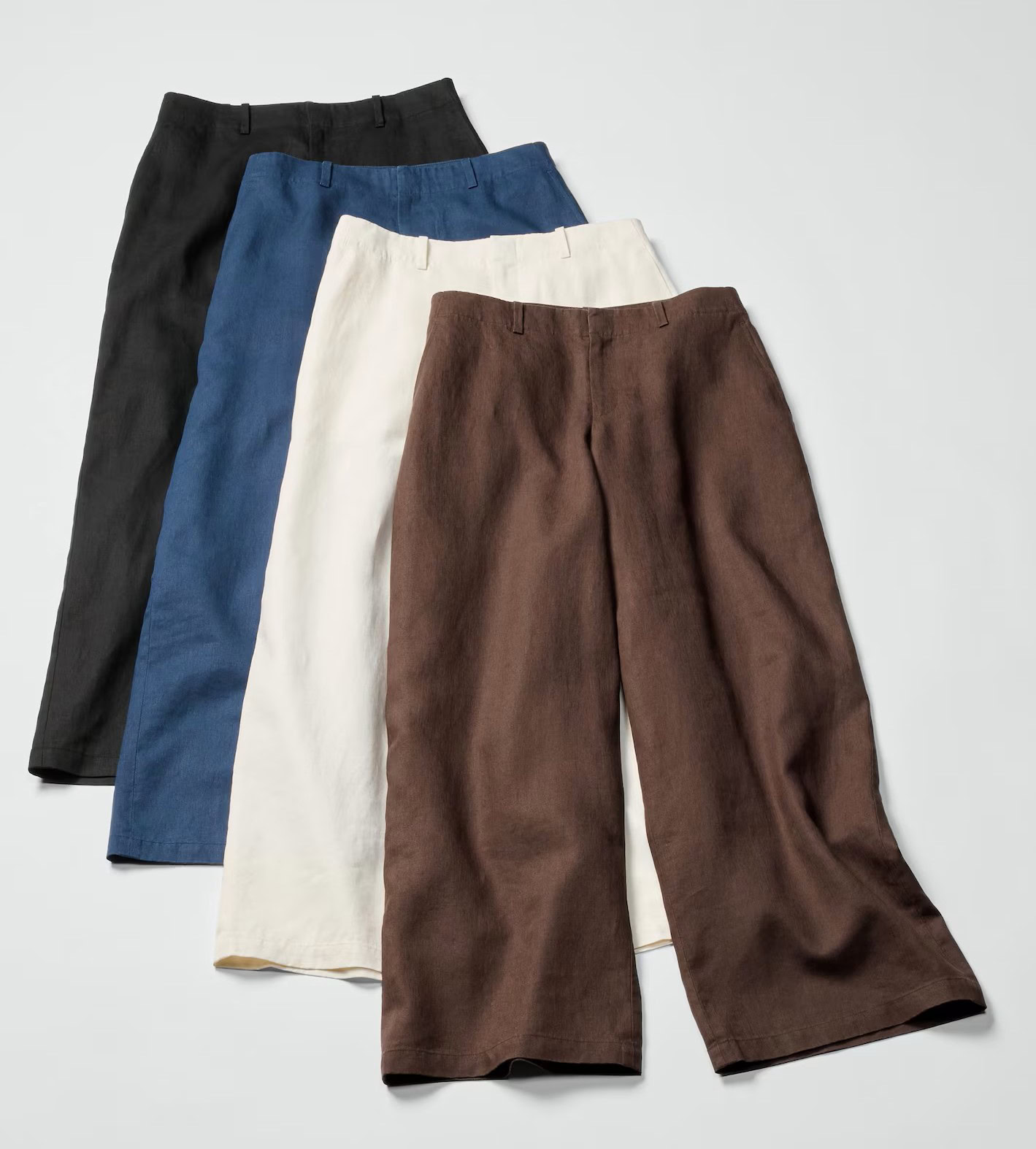 ユニクロ：シー「プレミアムリネンパンツ」￥6,990