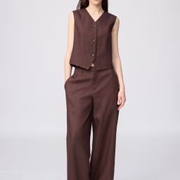 ユニクロ：シー「プレミアムリネンパンツ」￥6,990