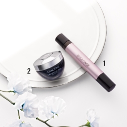 ブライトエイジ アイゾーン ダブルリバイタライザー セラム4.5㎖、バーム3g ¥7,150／第一三共ヘルスケアダイレクト、ジェニフィック アルティメ アイクリーム 20㎖ ¥11,000／ランコム