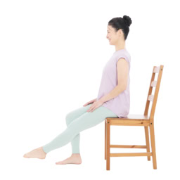 【2】つま先を倒し、テンポよく繰り返す