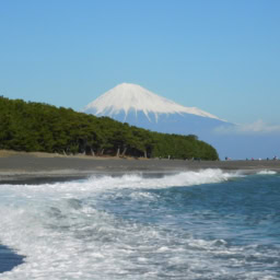 静岡市　世界遺産　三保の松原　富士山