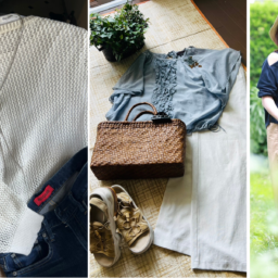 シンプルながらもトレンド感のある2泊3日の旅コーデ