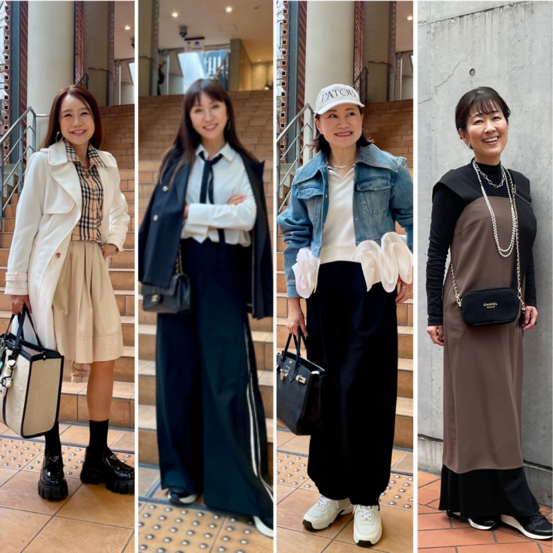 【50・60代スナップ】コート不要の春こそ着たい!主役級アイテムで気分が上がる着こなしに