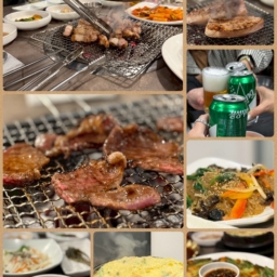 夕食は「焼肉」を満喫