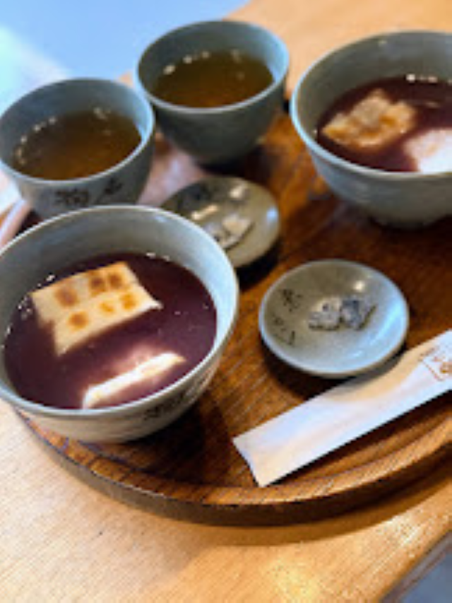 「赤福」のぜんざい。あずきは北海道産。