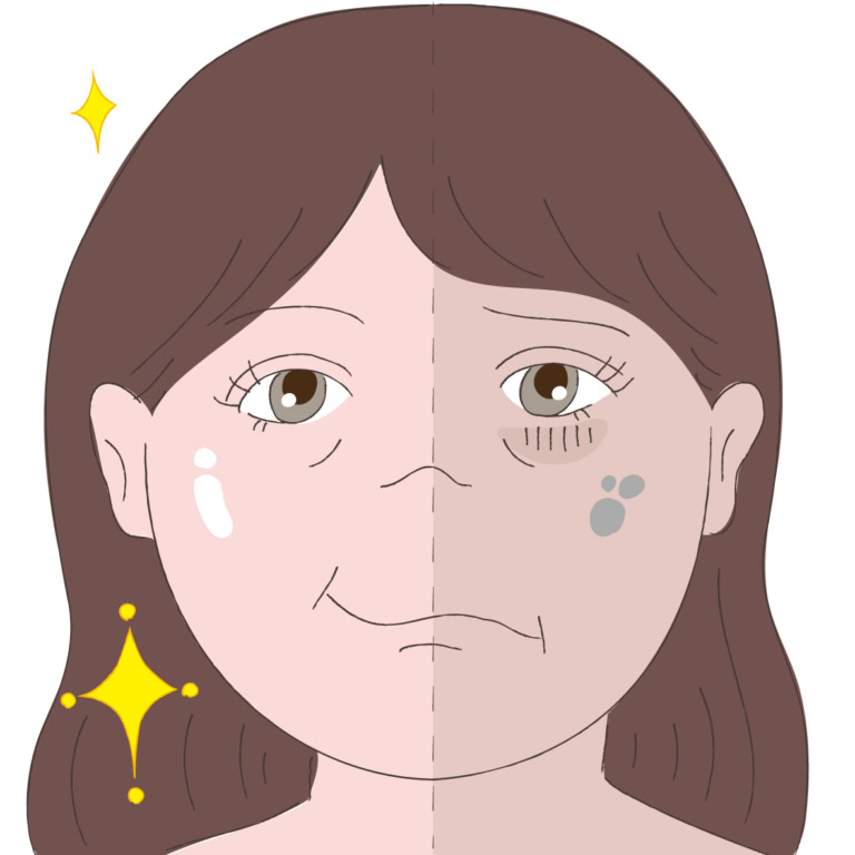シミケアだけでなく、くすみケアや角質ケアなど、複数のケアを組み合わせたものです