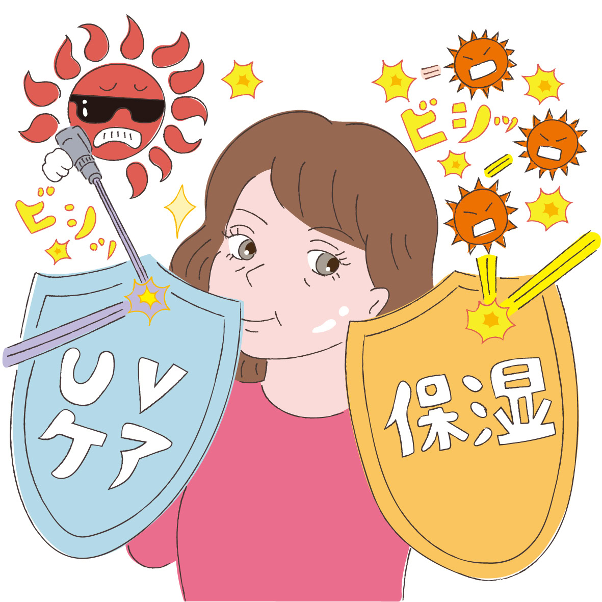 「紫外線防御」と「保湿」を徹底することが大前提です