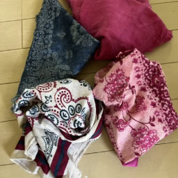 バンダナとストール