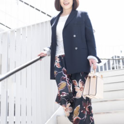 ジャケット･･･フリマ購入品 レースカットソー･･･スピック アンド スパン パンツ･･･ドゥ クラッセ シューズ･･･Monet