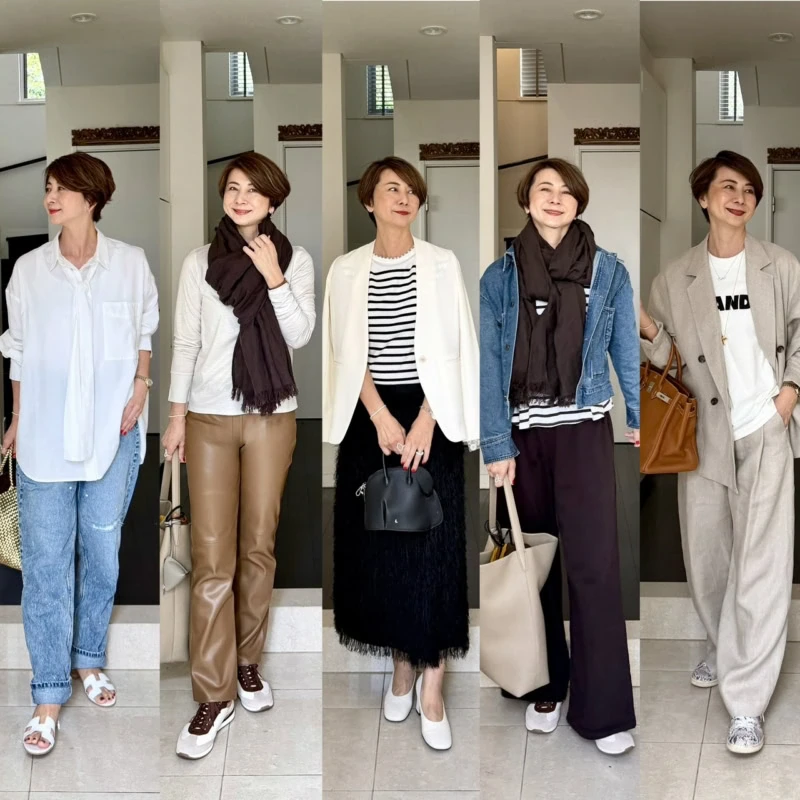 【第6位】【50代ファッション】高原へ、友人とランチへ、実家へ、イベントへ！　春本番のお出かけにぴったりのおしゃれコーデ５【素敵ブロガー近藤和子さん】