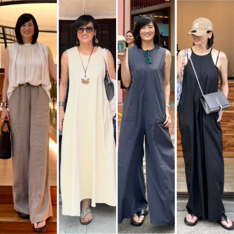 【50代旅ファッション】限られた荷物でおしゃれを楽しむには？1枚で決まる旅ファッション4選＆旅のマストアイテム3選