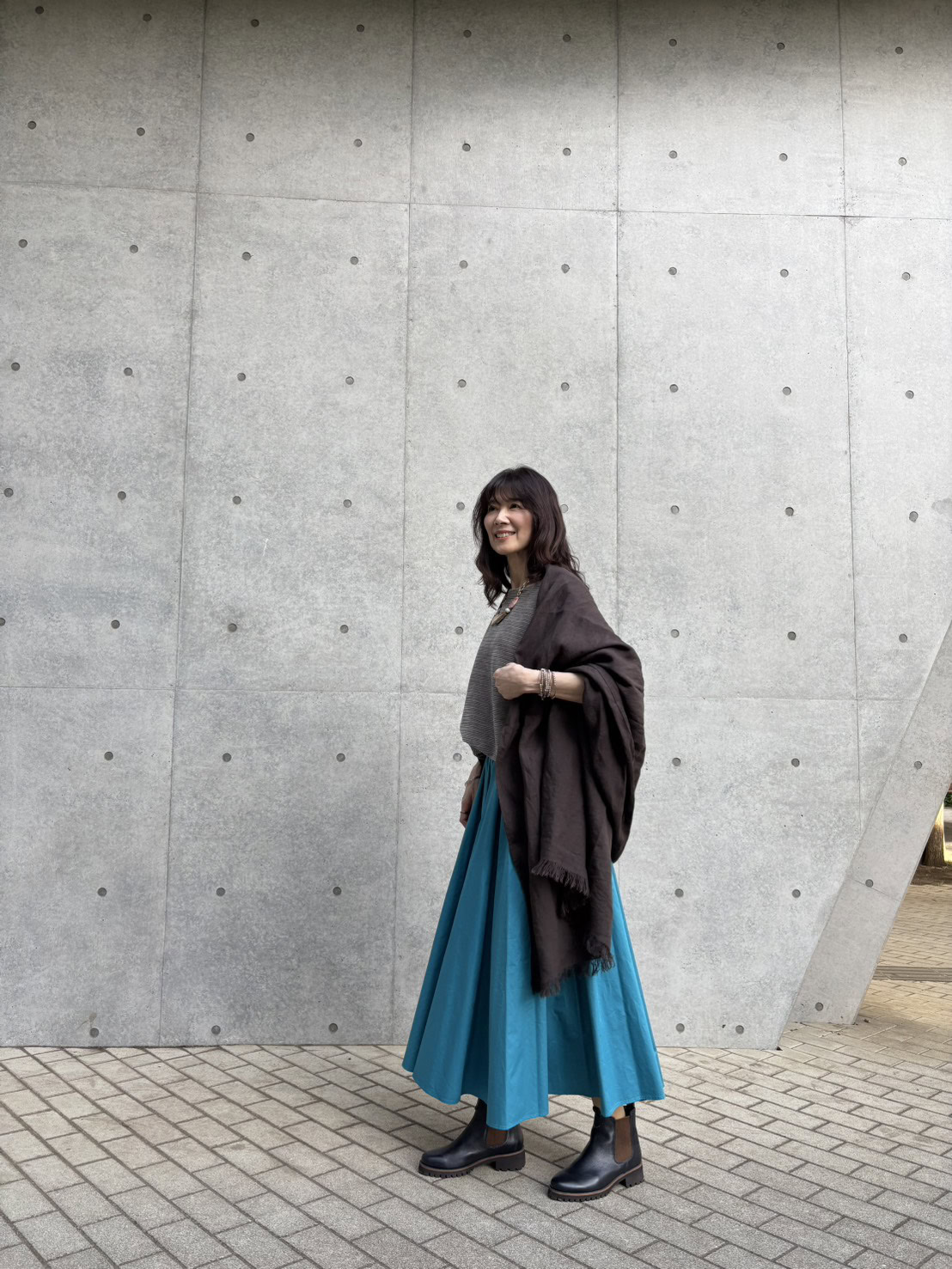 「ミラ オーウェン」のギャザーマキシスカート