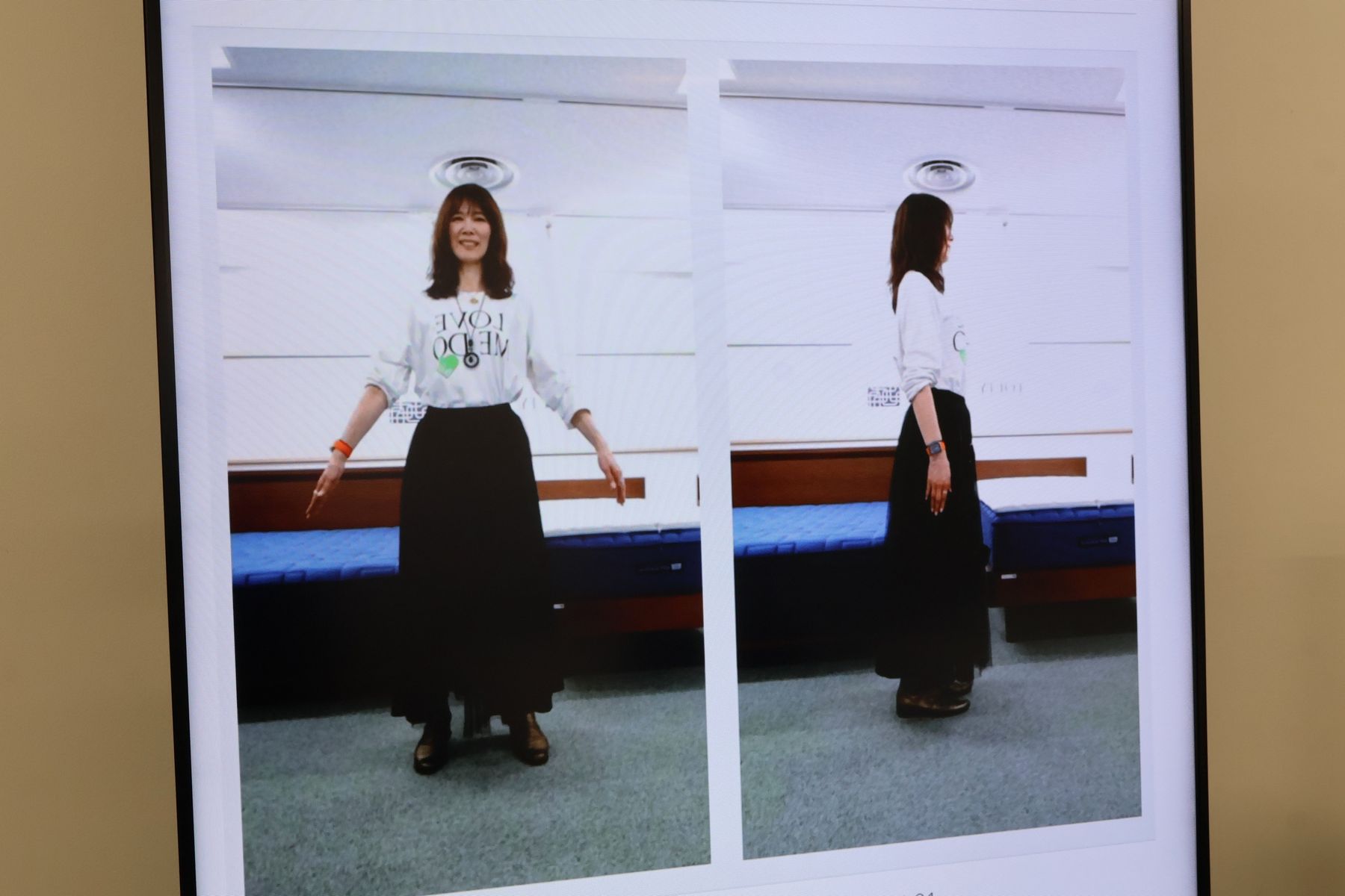 fumiさんの体形からAIが合うマットレスを診断