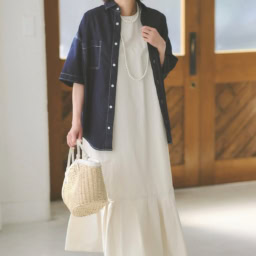 ハリスのワンピースを使ったコーディネート