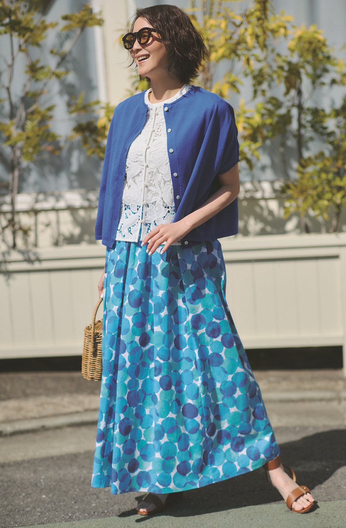 ハリスのレーストップスを使ったコーディネート