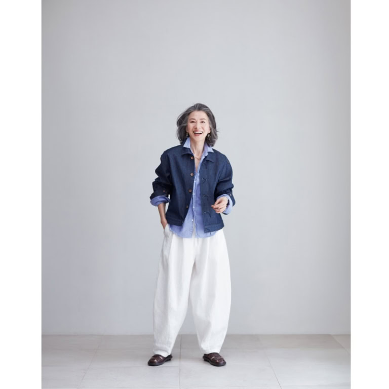 【第2位】【60代ファッション】スタイリスト池田奈加子さんがコーディネート！60代が素敵に白を着こなすコツとは？【ホワイトコーデ】