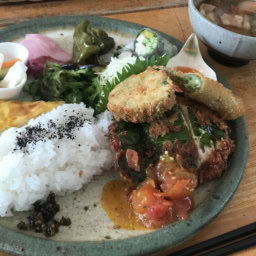 益子陶器市　ヒジノワカフェ　ランチ