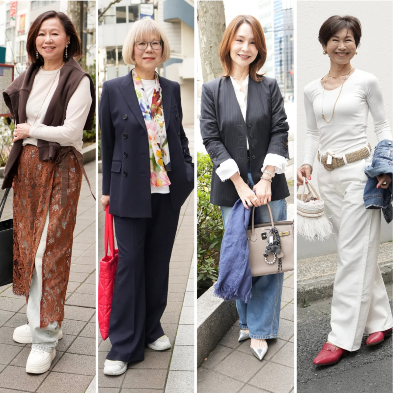 【50代・60代】「ユニクロ」のセットアップがおしゃれすぎる！ジャケットやホワイトコーデ、レーススカートなど今どきコーデを厳選！