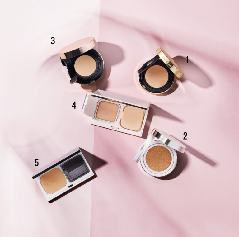 クッション&エマルジョン、パウダーファンデーション