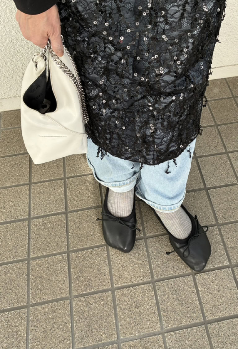 岩﨑さんの靴とバッグ