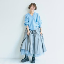 【第10位】【60代注目コーデ】コスパがいいデニムファッションなど、この春注目の最新トレンドアイテムがいっぱい！ 60代におすすめ！春先のお手本コーデ人気BEST5【『素敵なあの人』2026年3月号】