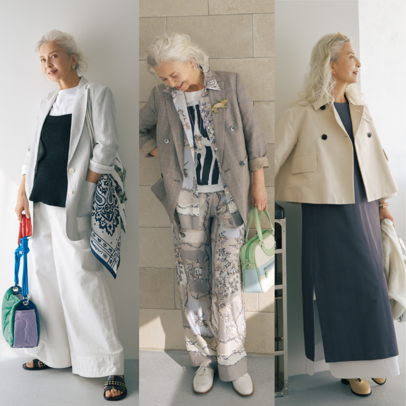 【第8位】【60代ファッション】結城アンナさんのジャケットスタイル！「大人カジュアル」にぴったりな着こなし3選