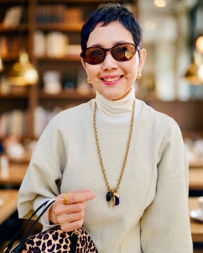 素敵なあの人5月号特別付録「グラスコードつき偏光サングラス」をかけた素敵読者のOtomatoさん