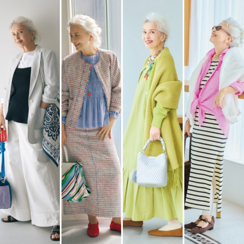 【60代ファッション】HAPPYコーデ、ジャケットコーデ センスが光る結城アンナさんのおしゃれスタイル10選