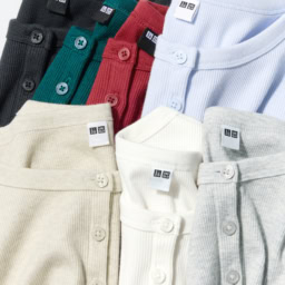 「リブヘンリーネックT」￥1,990→￥1,290〈4/24(金)〜4/30(木)〉／ユニクロ