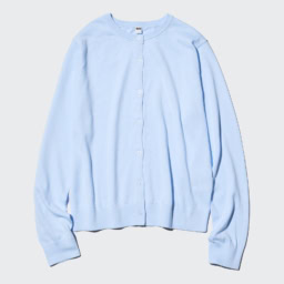 UVカットクルーネックカーディガン ￥2,990→￥1,990〈4/24(金)〜4/28(火)〉／ユニクロ