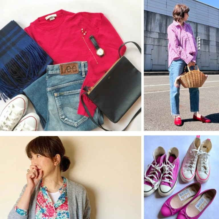 【第8位】【60代ファッション】無印良品などで見つけたピンクアイテムで作る春色コーデ！
