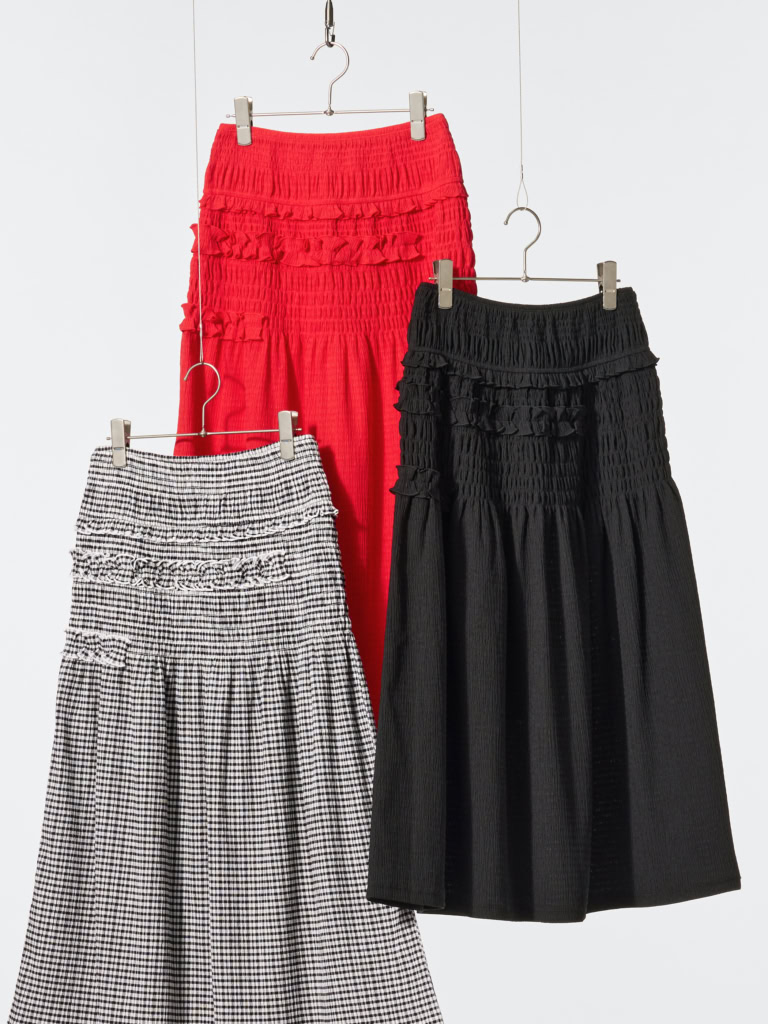 シャーリングスカート ¥4,990(ユニクロ アンド セシリー バンセン/ユニクロ)
