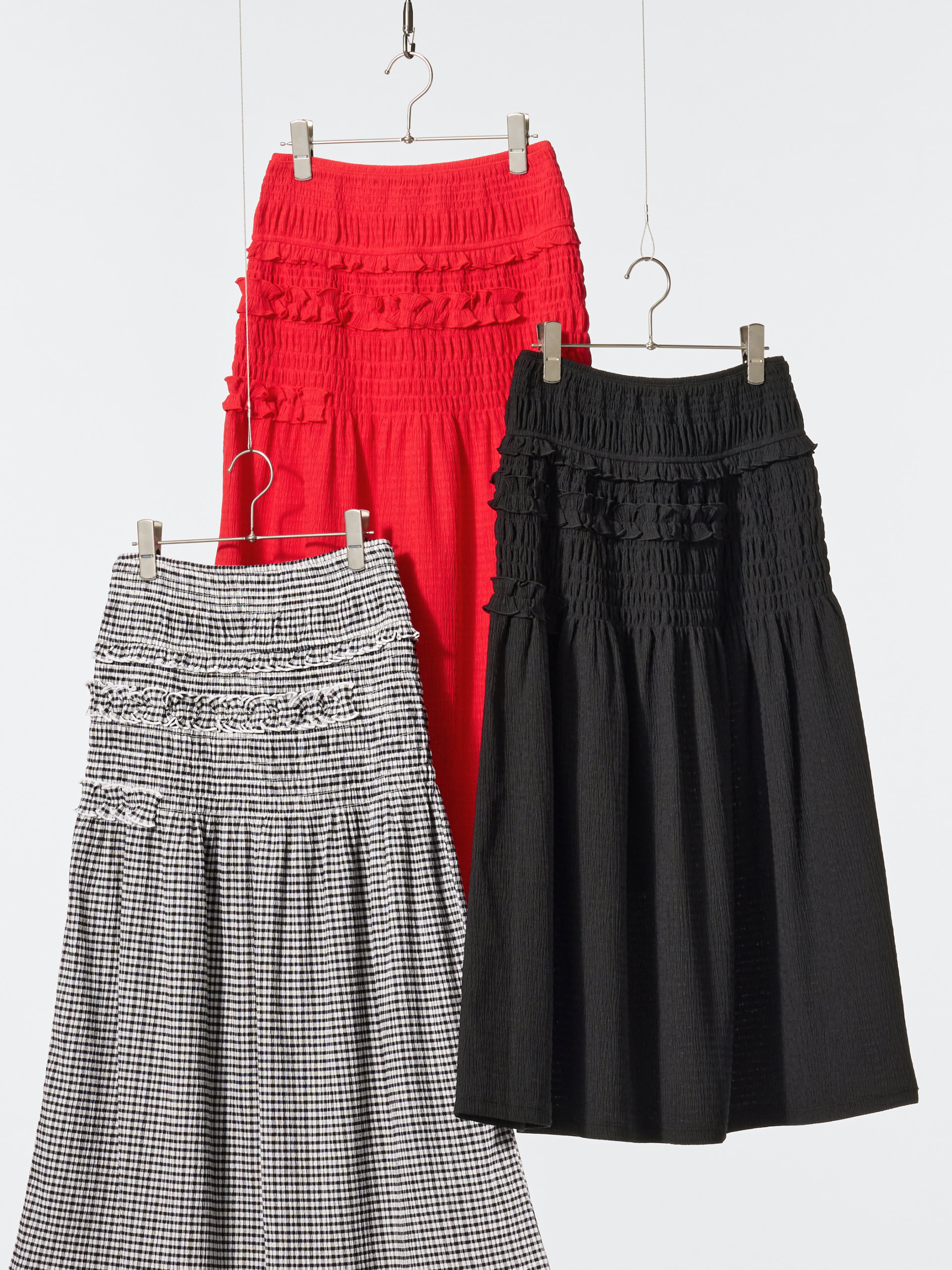 シャーリングスカート ￥4,990（ユニクロ アンド セシリー バンセン／ユニクロ）