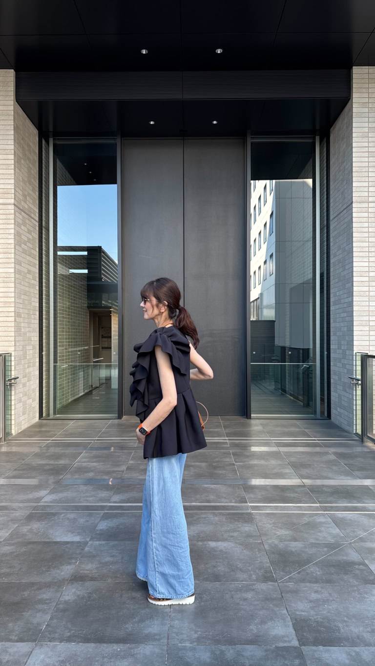 tops＆bag : Lazo_N33°、pants : UNIQLO、shoes : arashoes