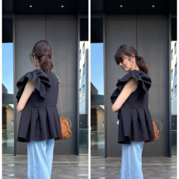 tops＆bag : Lazo_N33°、pants : UNIQLO、shoes : arashoes