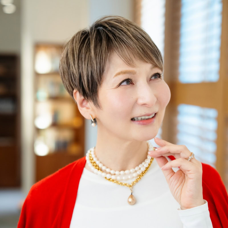 【ヘアスタイル】「極細ハイライト」でナチュラルに白髪をぼかす!つむじ割れを防ぎ癖を扱いやすくするカットにも注目!
