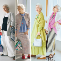 【第8位】【60代ファッション】HAPPYコーデ、ジャケットコーデ　センスが光る結城アンナさんのおしゃれスタイル10選