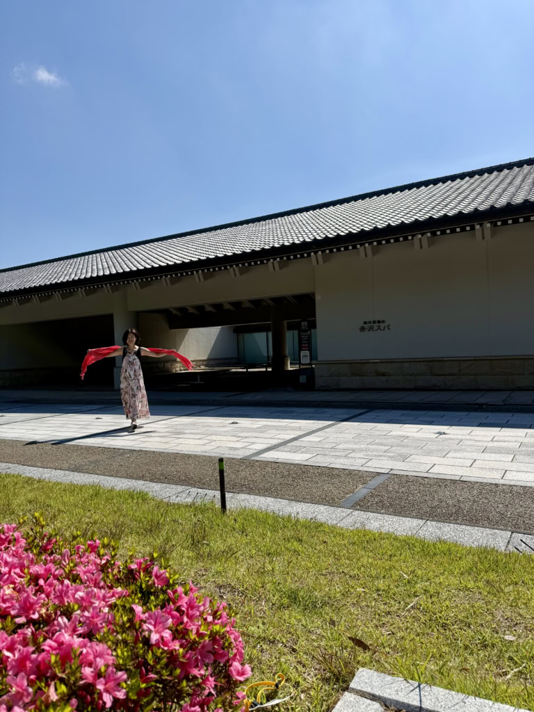 「赤沢スパ」の前で