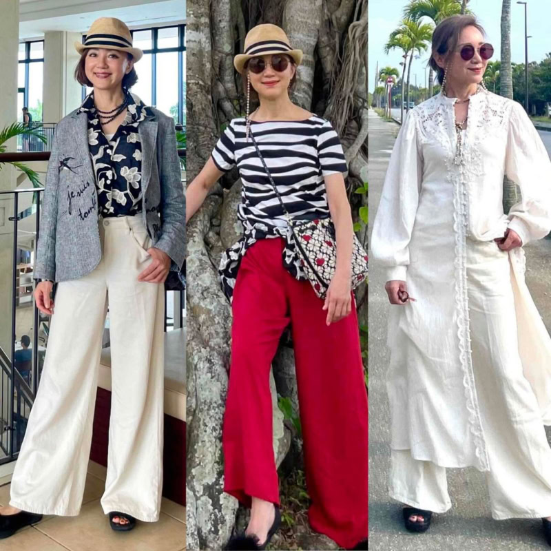 【60代ブログ】沖縄での旅ファッションを公開！ホテル、自然探索、ビーチのTPOに合わせたおしゃれコーデが参考になる！｜素敵ブロガー鈴木恵さん