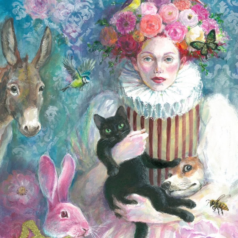 【恵比寿】植草桂子個展「OfFurandFeathers」が5月26日から。犬、猫、鳥…その温もりまで伝わるような、愛おしい動物たちの原画展