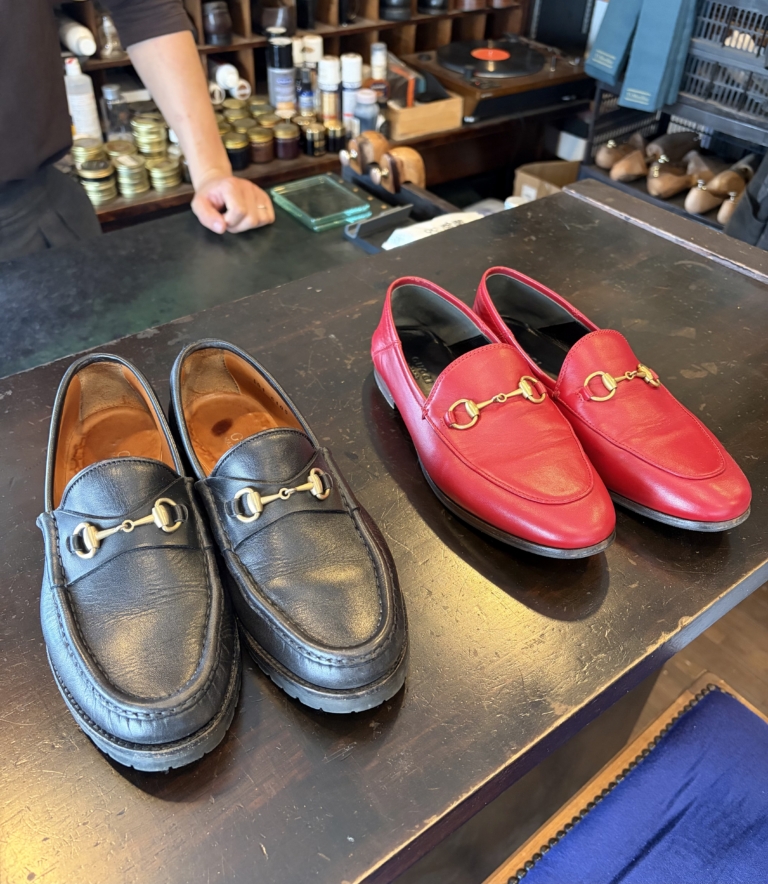 ヴィンテージで購入したGUCCIのローファー